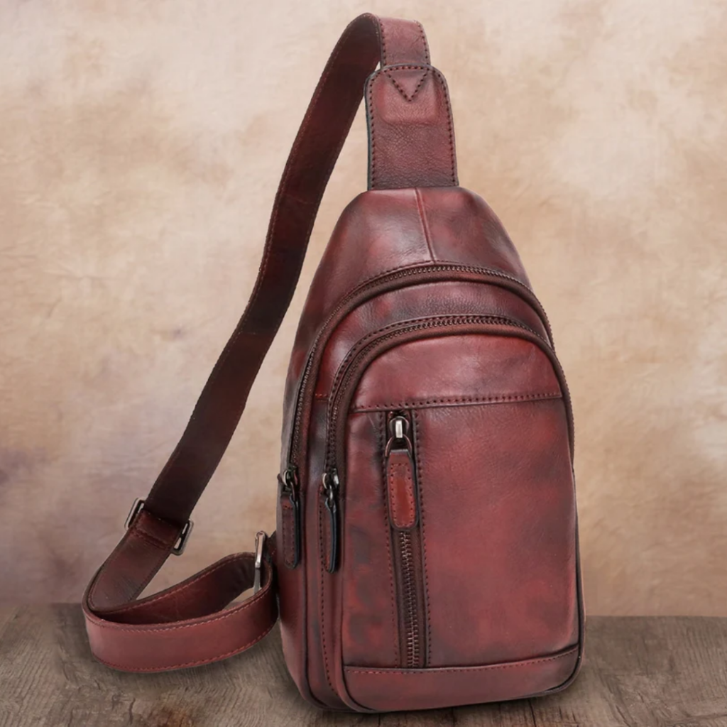 Mochila de cuero